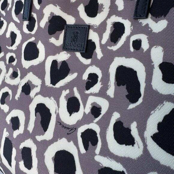 Auth GUCCI leopard Hand Bag Tote Bag - Picture 10 of 11